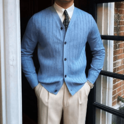 Kester | Klassische Strickjacke mit Knöpfen