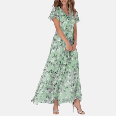 Elina | Elegantes bedrucktes A-Linien-Kleid