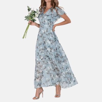 Elina | Elegantes bedrucktes A-Linien-Kleid