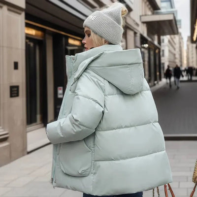 Haselnussbraun | Warme, isolierte Winterjacke