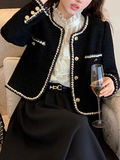 Virelda | Vintage-inspirierter Tweed-Blazer