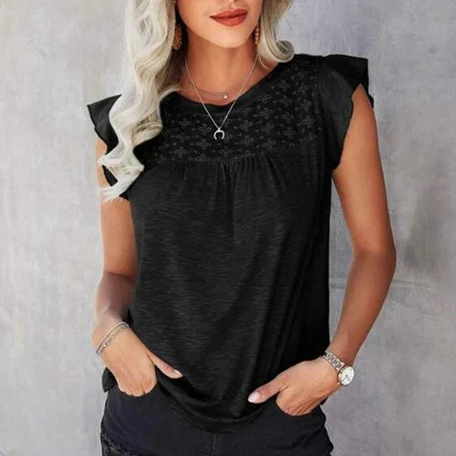 Emely | Elegante Bluse mit Rüschenärmeln