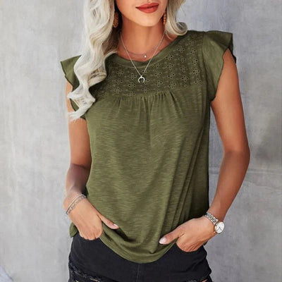 Emely | Elegante Bluse mit Rüschenärmeln