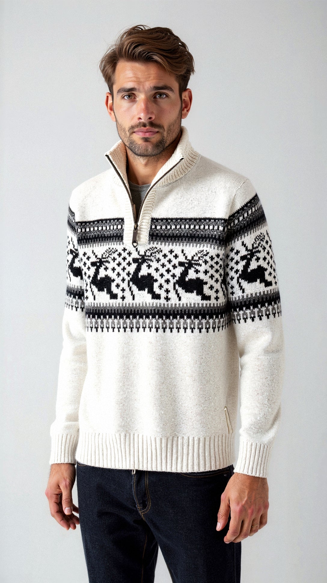 Friedolin | Klassischer Pullover mit Weihnachtsmuster