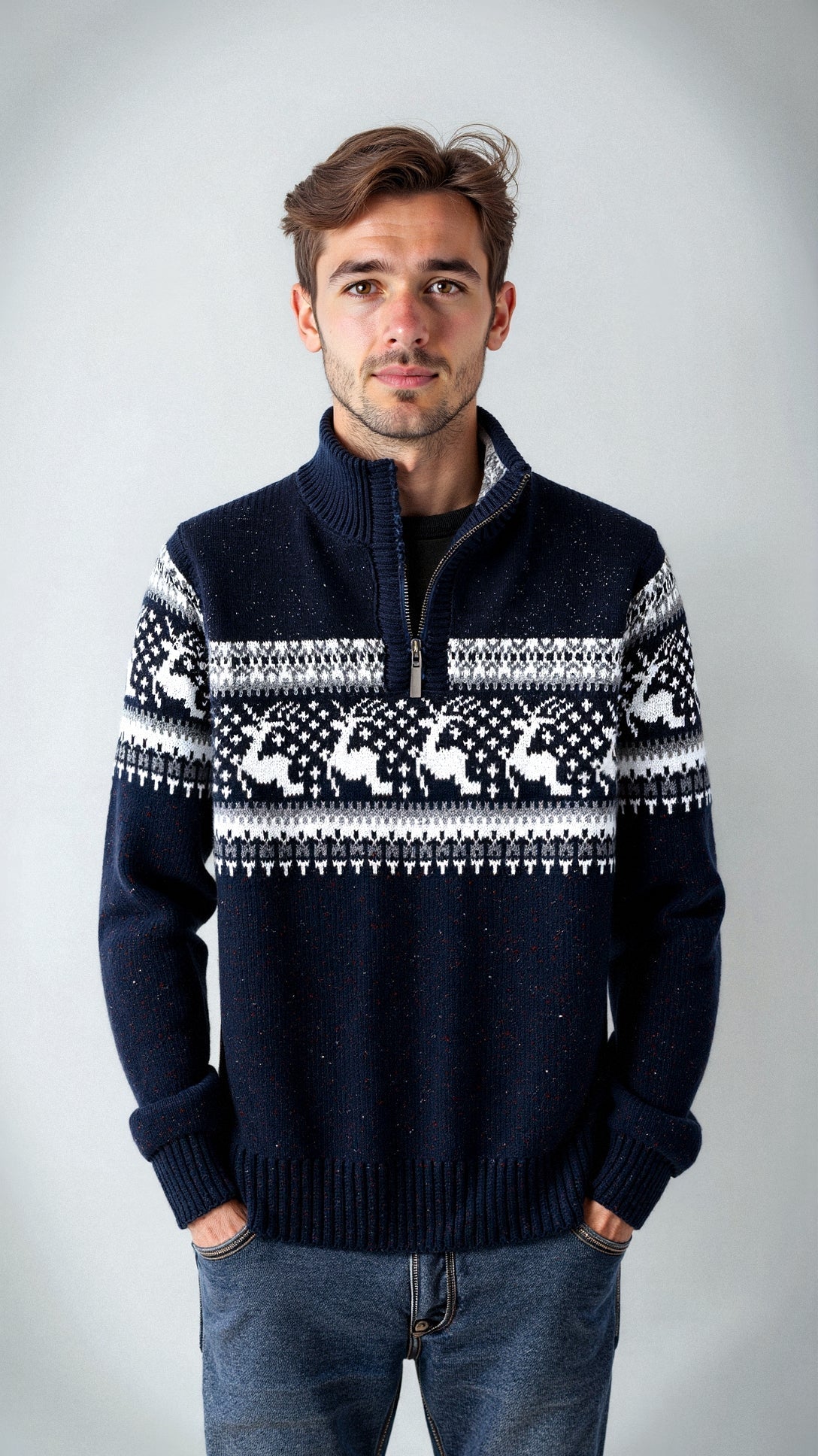 Friedolin | Klassischer Pullover mit Weihnachtsmuster