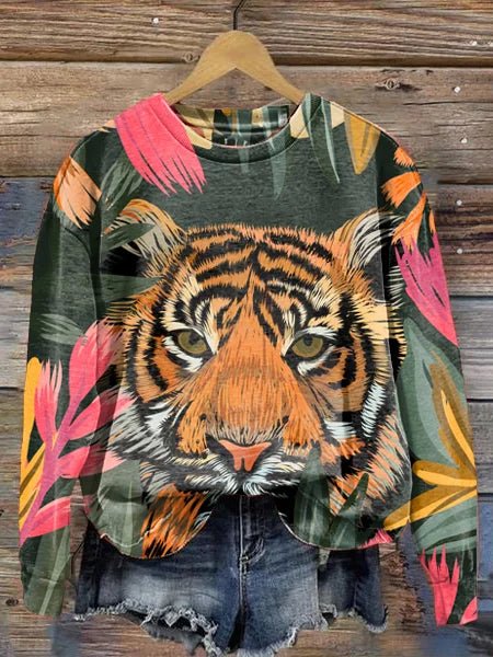 Fifer | Stilvoller Pullover mit Wildtiermuster