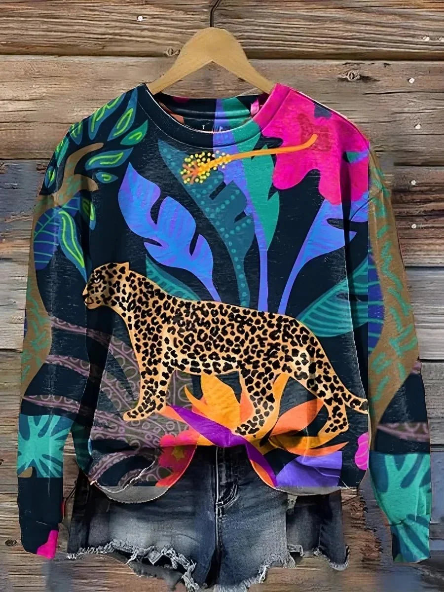 Fifer | Stilvoller Pullover mit Wildtiermuster