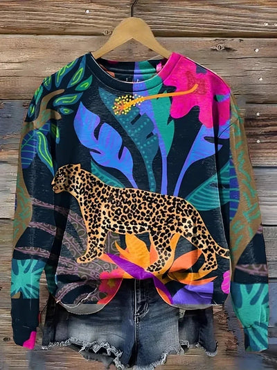 Fifer | Stilvoller Pullover mit Wildtiermuster
