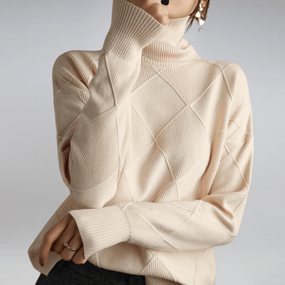 Urseline | Klassischer gerippter Rollkragenpullover
