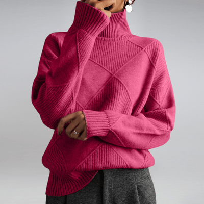 Urseline | Klassischer gerippter Rollkragenpullover