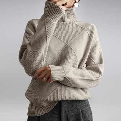 Urseline | Klassischer gerippter Rollkragenpullover