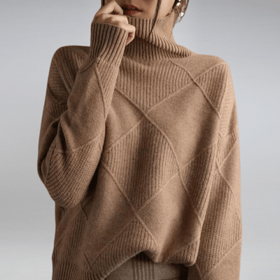 Urseline | Klassischer gerippter Rollkragenpullover