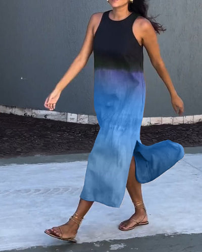 Zinnia | Ärmelloses Kleid mit Farbverlauf