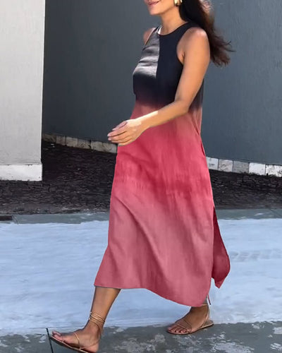 Zinnia | Ärmelloses Kleid mit Farbverlauf