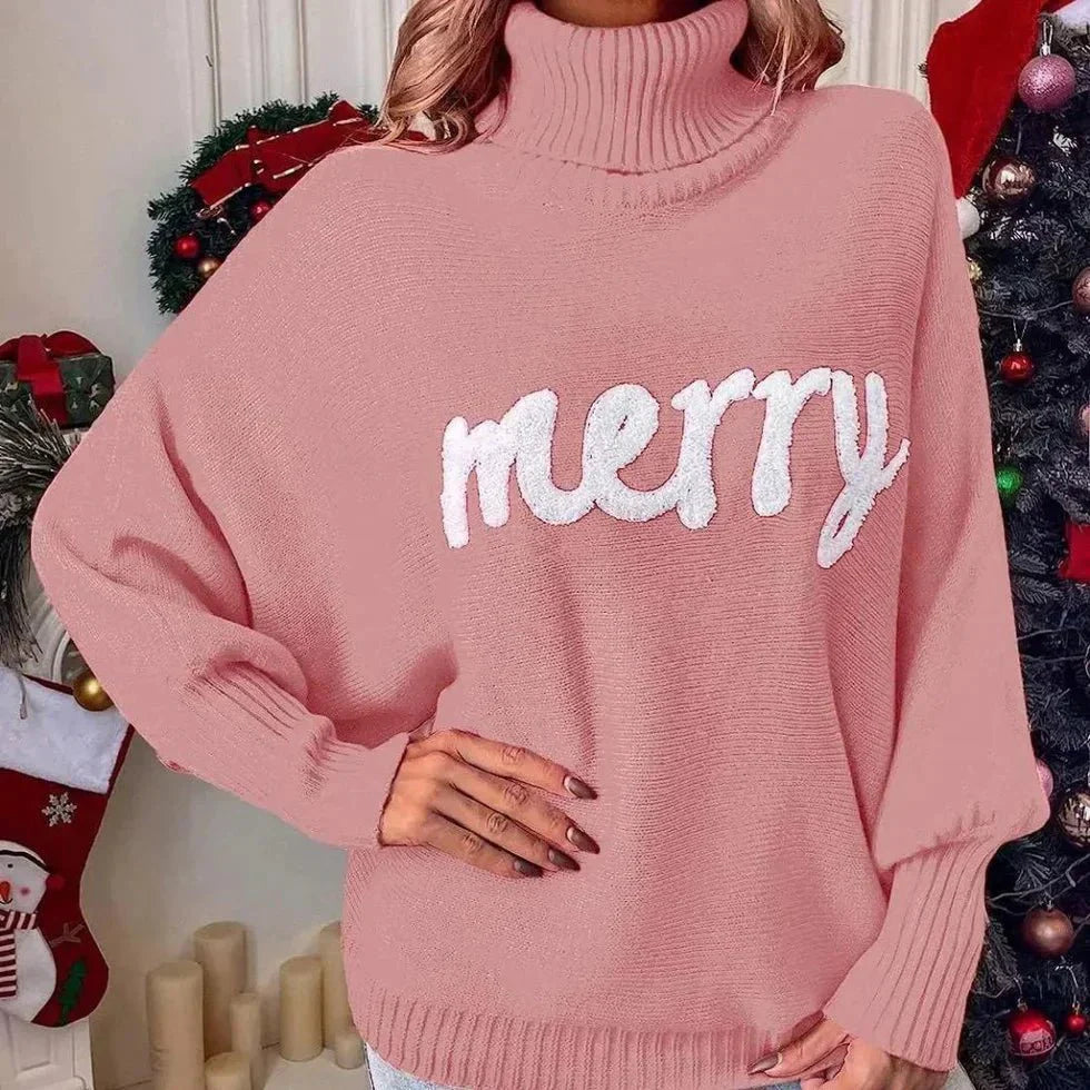 Fionna | Festlicher Strickpullover mit Rollkragen