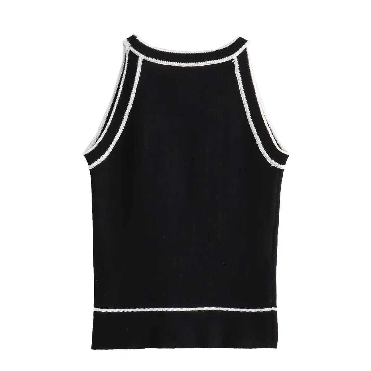 Taleira | Elegant geformtes Strick-Tanktop