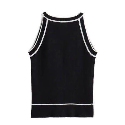 Taleira | Elegant geformtes Strick-Tanktop