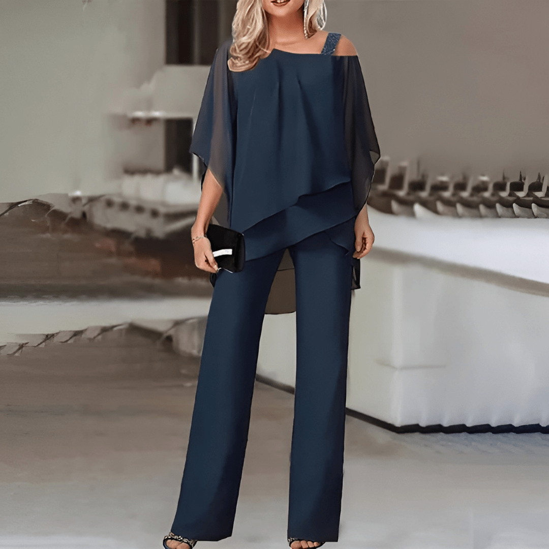 Elvire | Off-Shoulder-Top und Hosen-Set