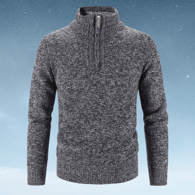 Idris | Gemütlicher Thermopullover mit halbem Reißverschluss