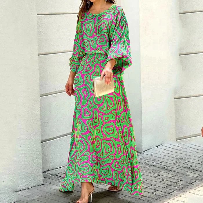 Haisley | Maxikleid mit Bohemien-Print