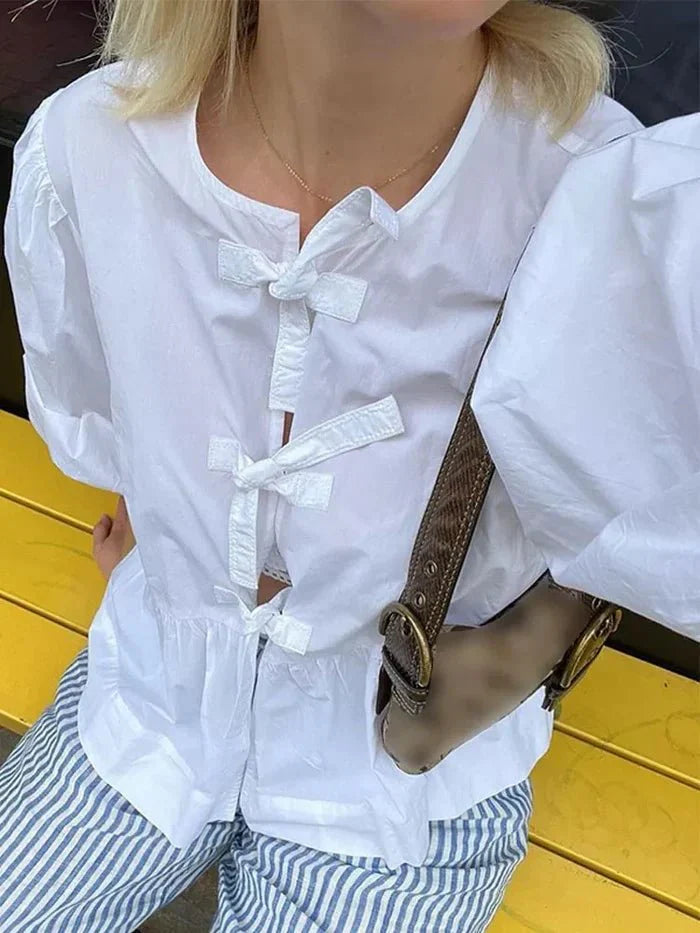 Harriett | Stilvolle Schößchenbluse