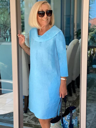 Heidi | Klassisches Kleid mit Umschlagausschnitt