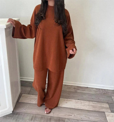 Malvie | Geripptes Loungewear-Set