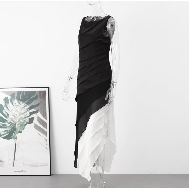 Thalurea | Gestuftes Maxi-Abendkleid
