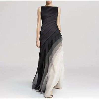 Thalurea | Gestuftes Maxi-Abendkleid