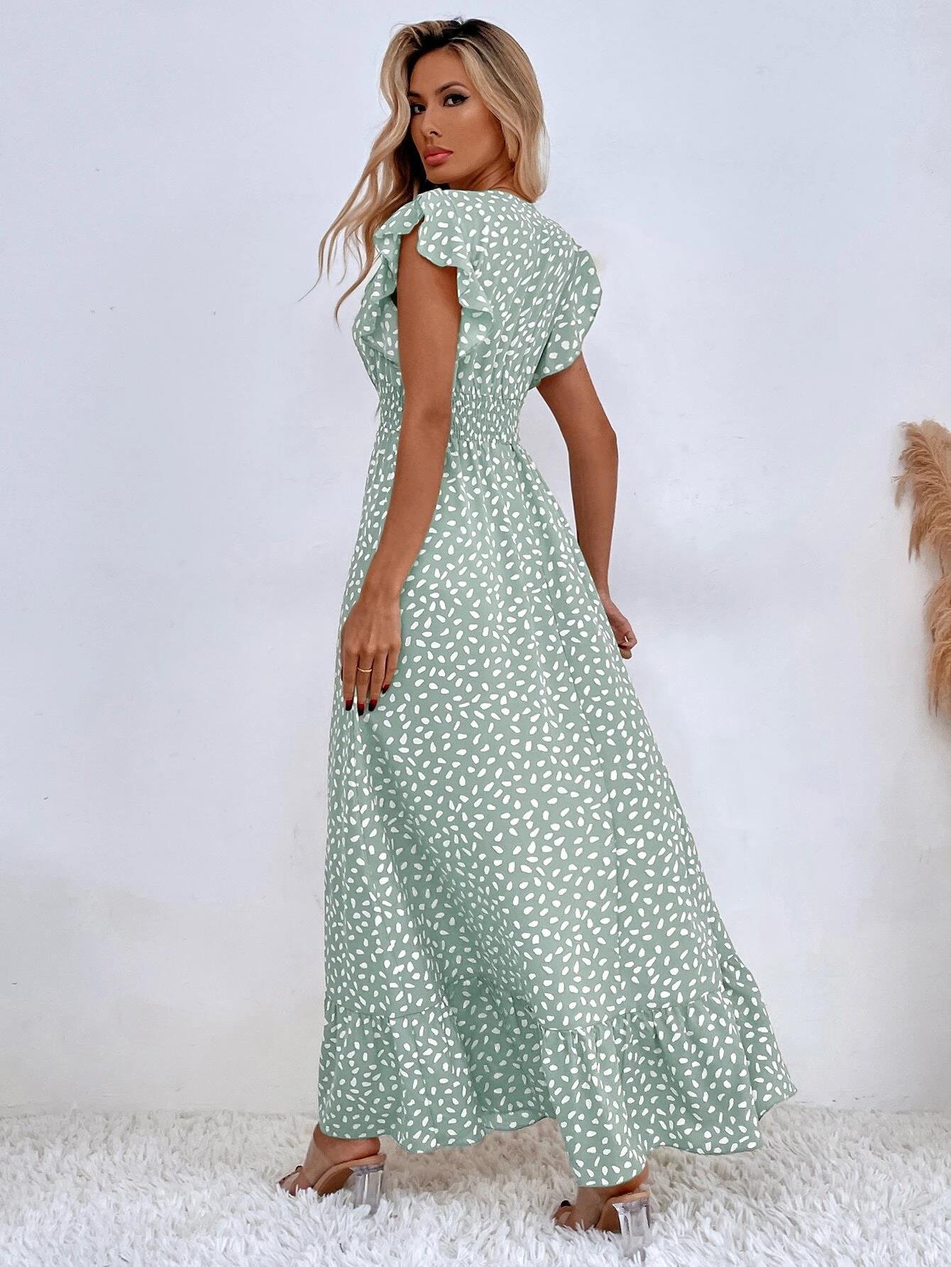 Thaleira | Fließendes Maxikleid in A-Linie