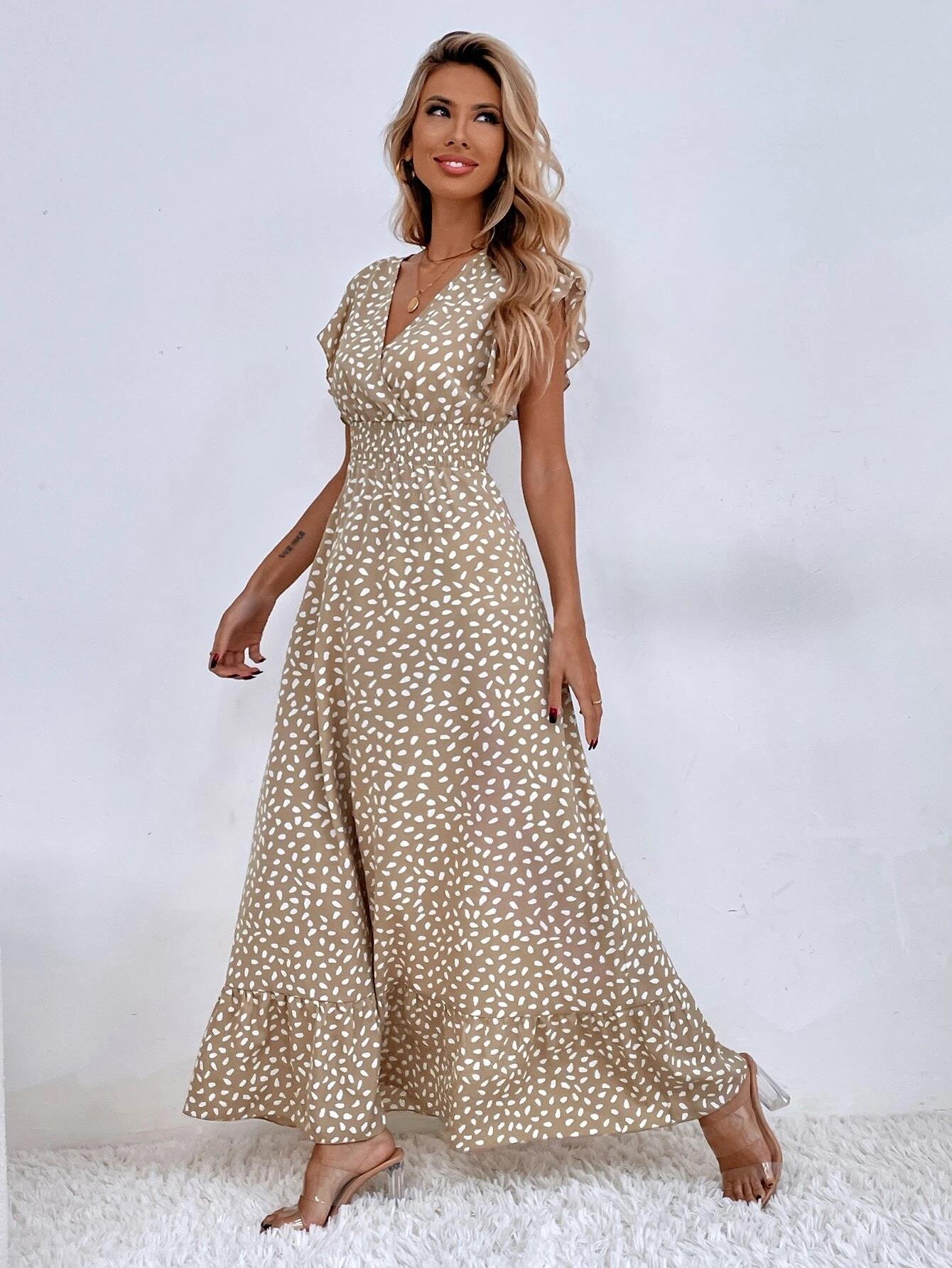 Thaleira | Fließendes Maxikleid in A-Linie