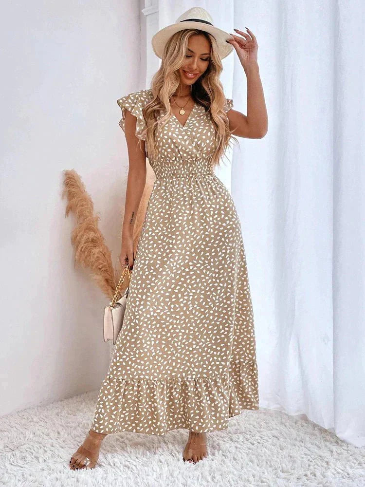 Thaleira | Fließendes Maxikleid in A-Linie