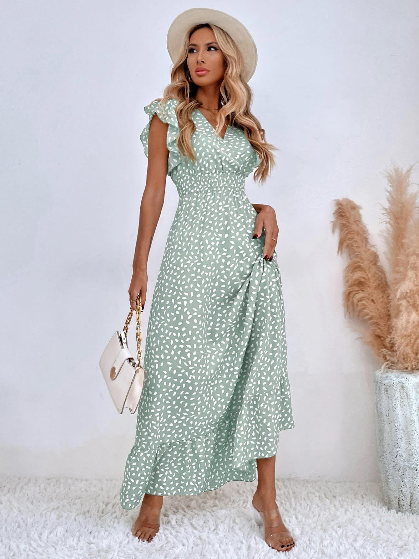 Thaleira | Fließendes Maxikleid in A-Linie