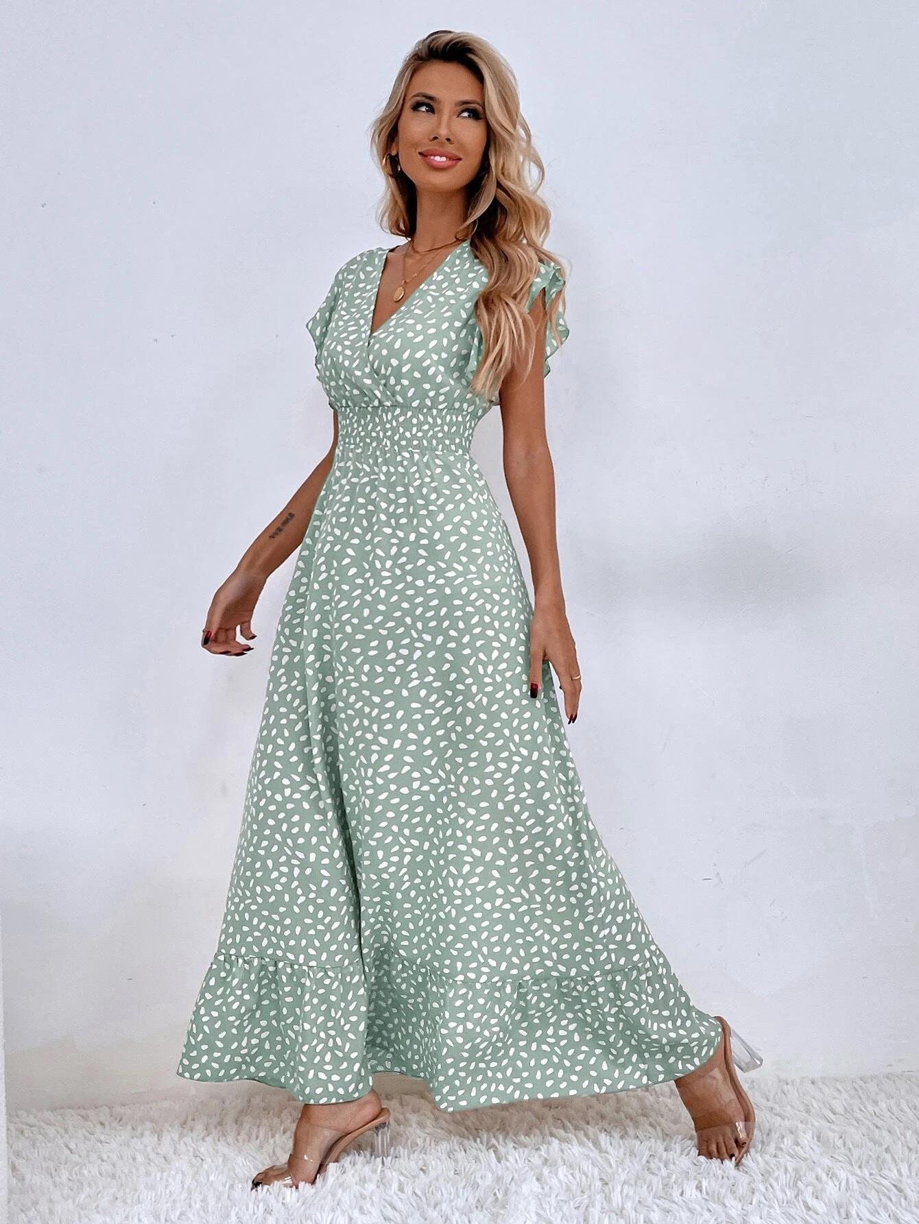 Thaleira | Fließendes Maxikleid in A-Linie