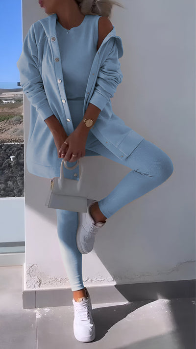 Renaya | Kapuzenpullover und Leggings-Set