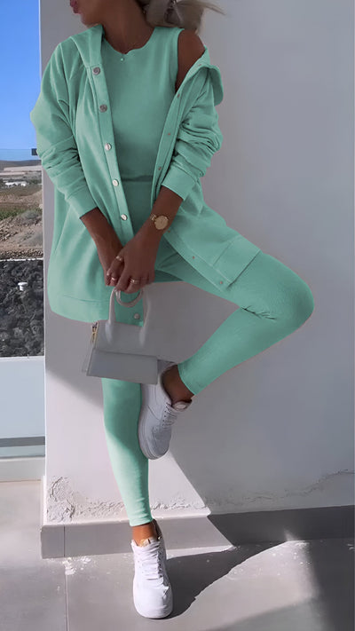 Renaya | Kapuzenpullover und Leggings-Set