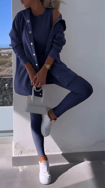 Renaya | Kapuzenpullover und Leggings-Set