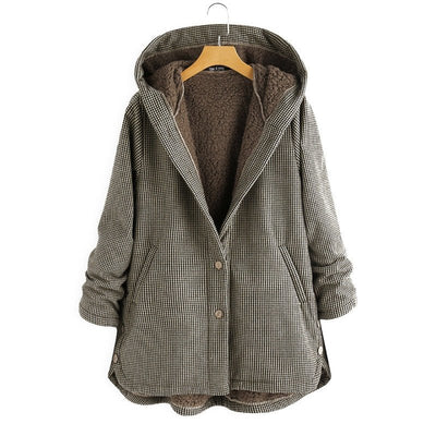 Thalina | Karierte gefütterte Jacke