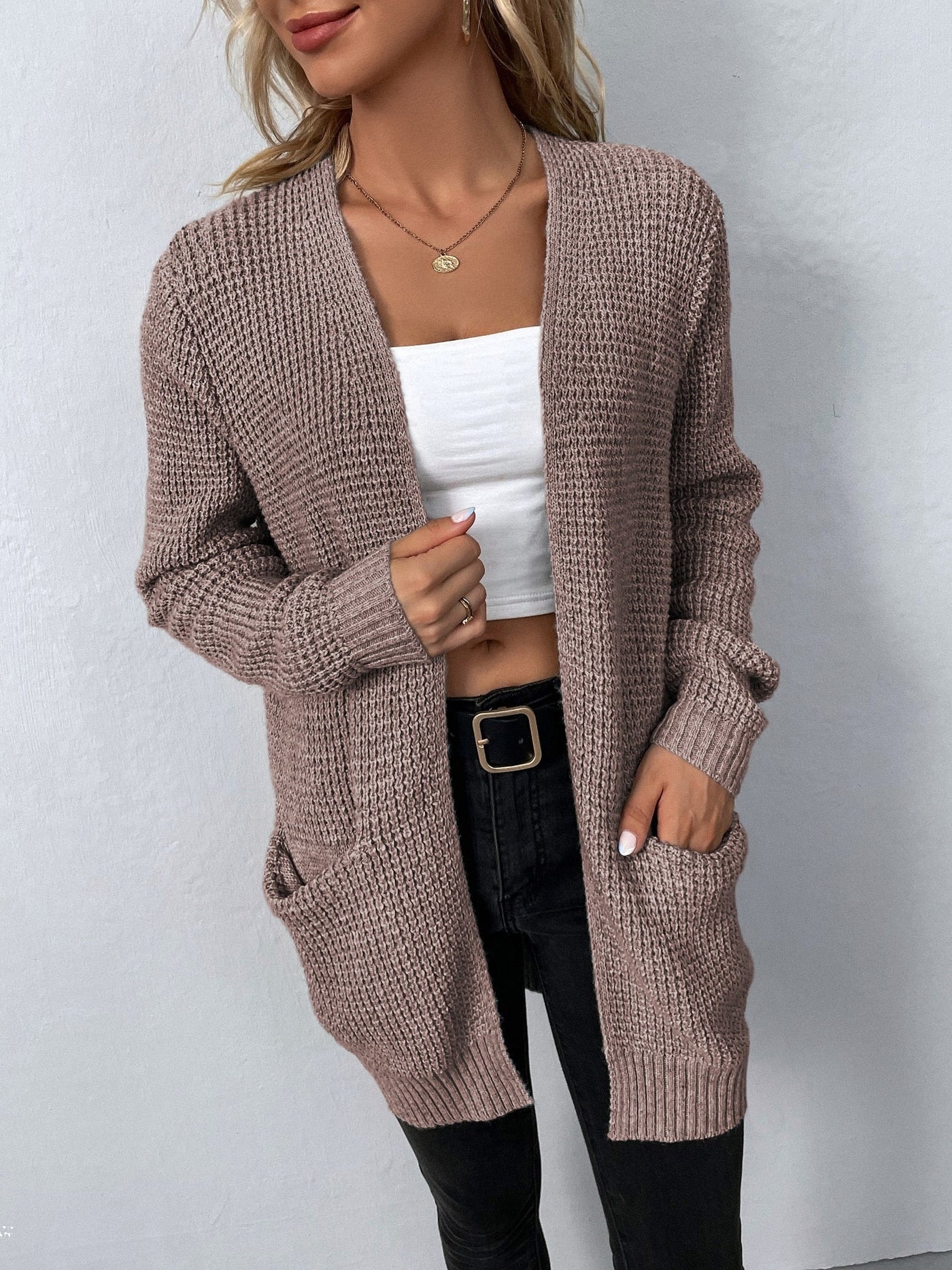 Liselina | Strickjacke mit fließender Vorderseite