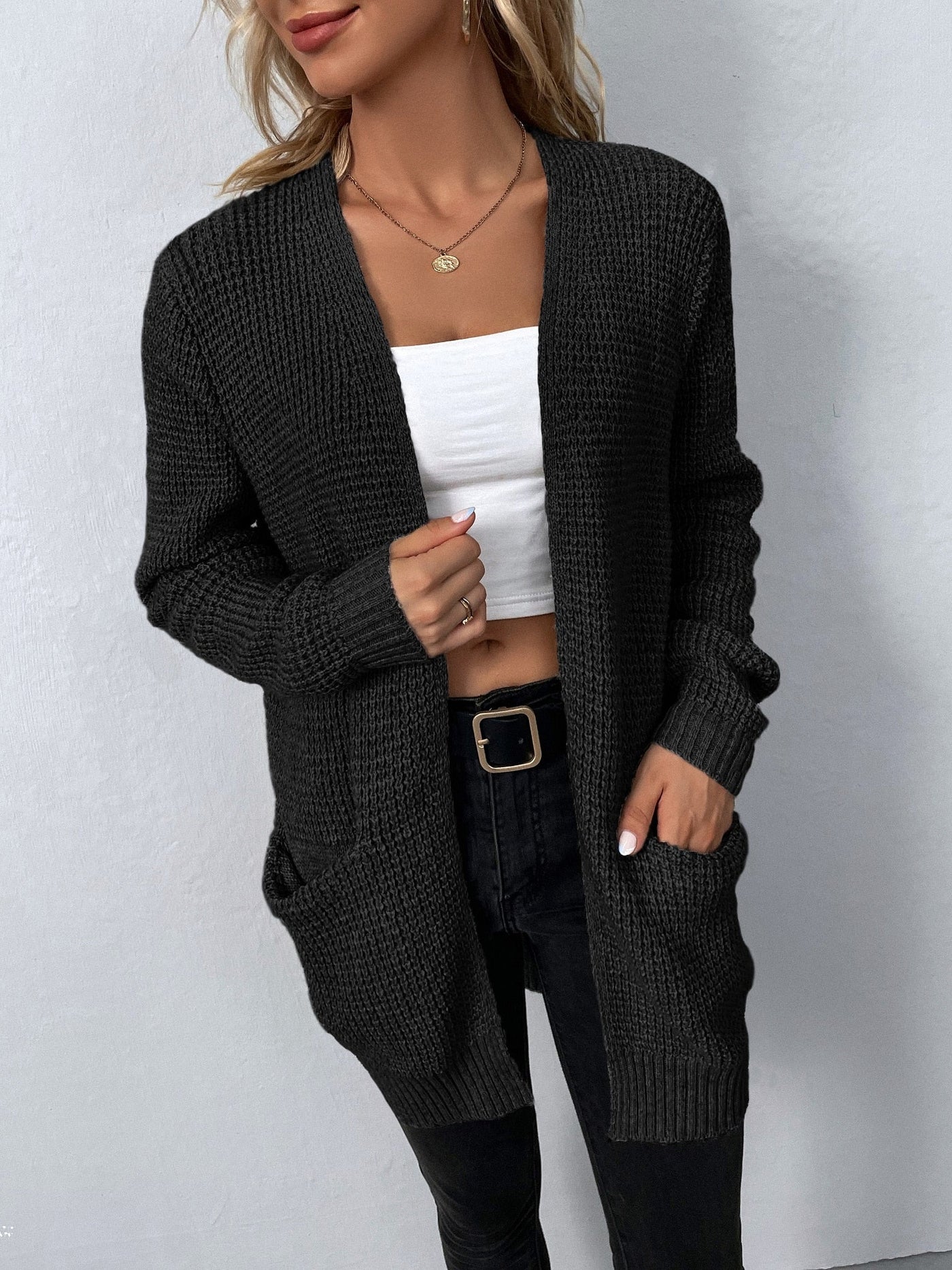 Liselina | Strickjacke mit fließender Vorderseite