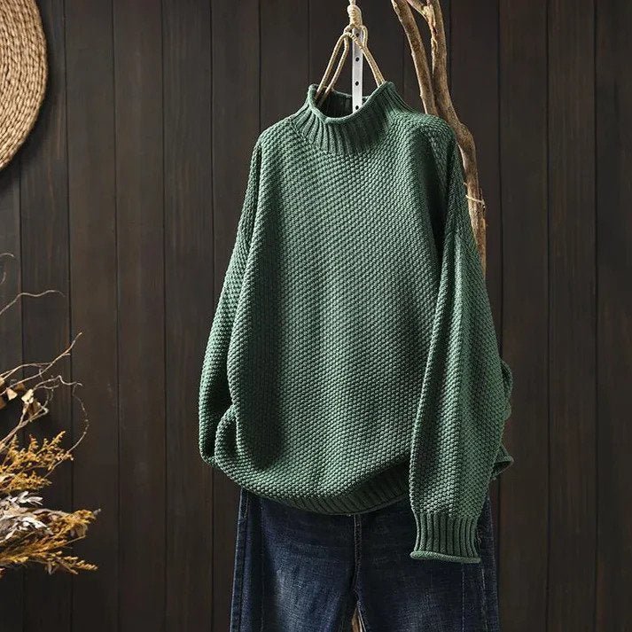 Elbara | Gerippter Rollkragenpullover