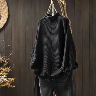 Elbara | Gerippter Rollkragenpullover
