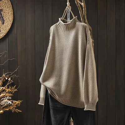 Elbara | Gerippter Rollkragenpullover