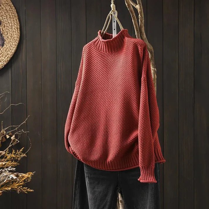 Elbara | Gerippter Rollkragenpullover