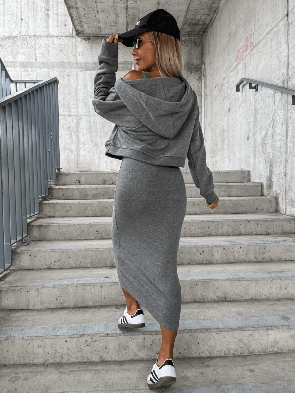 Evandra | Lagen-Set aus Strick und Kleid