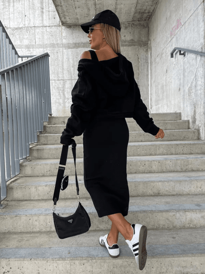 Evandra | Lagen-Set aus Strick und Kleid