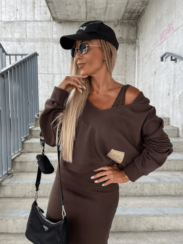 Evandra | Lagen-Set aus Strick und Kleid