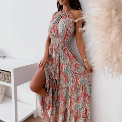 Revaya | Luftiges bedrucktes Kleid