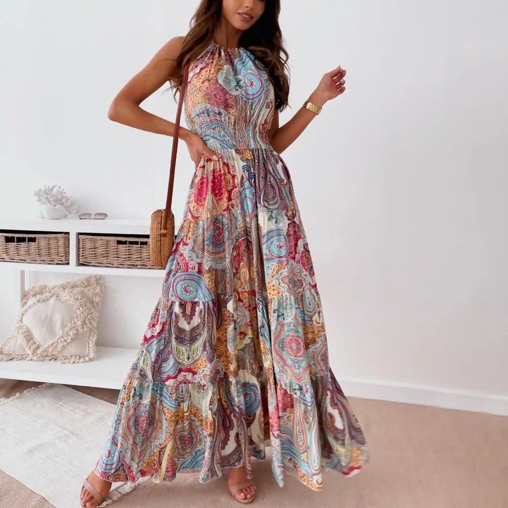 Revaya | Luftiges bedrucktes Kleid