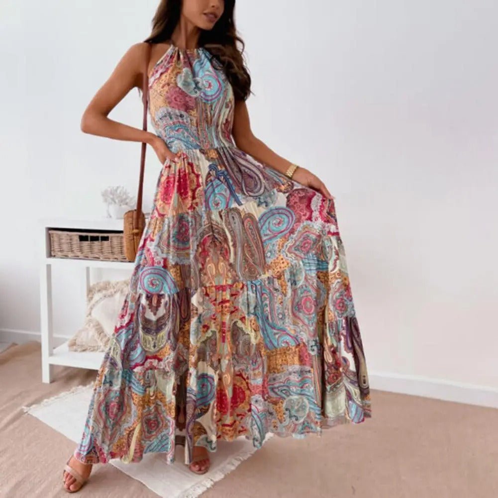 Revaya | Luftiges bedrucktes Kleid